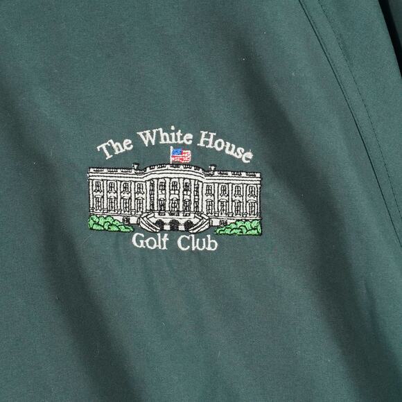 North End The White House Golf Club Green Pullover Windbreaker Jacket Men’s L - Picture 6 of 10